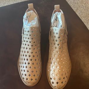 Musse & Cloud Calia Leather Perforated Festival Ankle Booties - Never worn